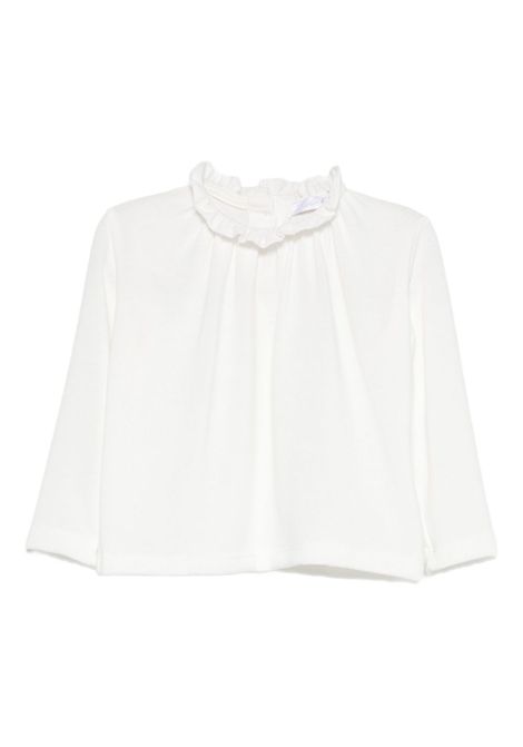 T-shirt con colletto arricciato U+E' BY MISS GRANT | UE1972LATTE